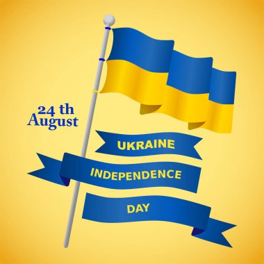 Ukrayna 'nın bağımsızlık vektörü çizimi