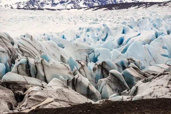 Niebieski lód lodowca Skaftafellsjokull w Islandii — Zdjęcie stockowe