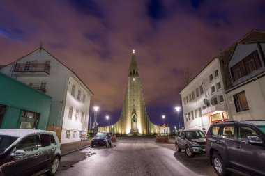Reykjavik, İzlanda 'daki Hallgrimskirkja Katedrali 