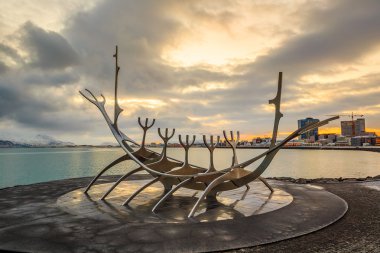 Heykel güneş Voyager'ın Reykjavik, İzlanda