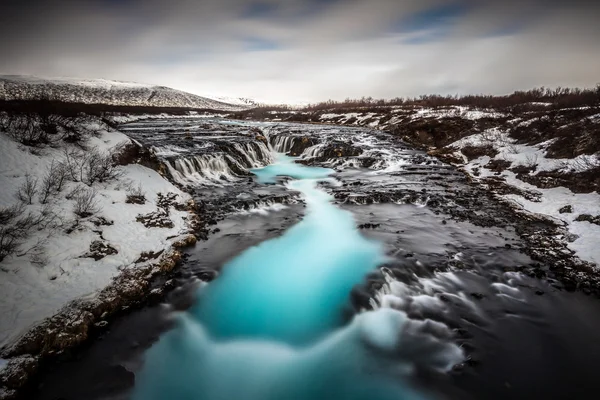 Indah Bruarfoss air terjun Islandia — Stok Foto