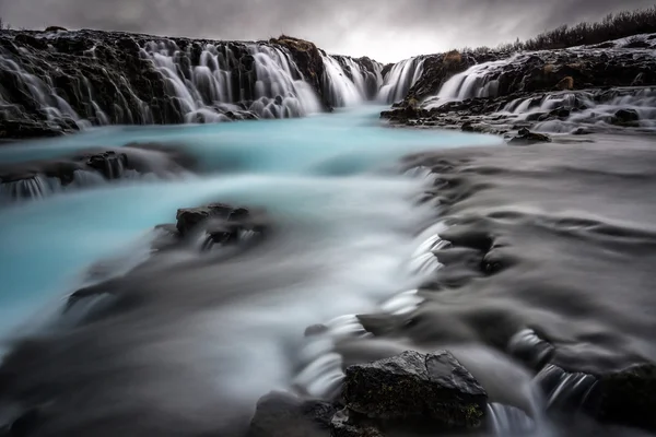 Wodospad Bruarfoss w Islandii — Zdjęcie stockowe