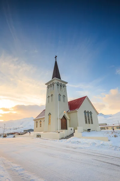 Stary kościół budynek Islandii — Zdjęcie stockowe
