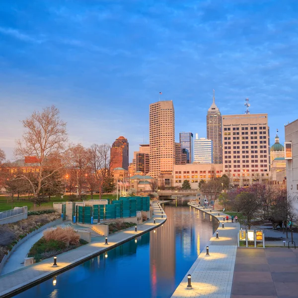Downtown Indianapolis skyline — Stockfoto