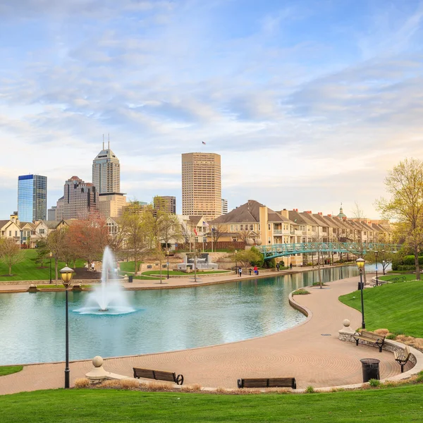 Canal Central de Indiana — Fotografia de Stock