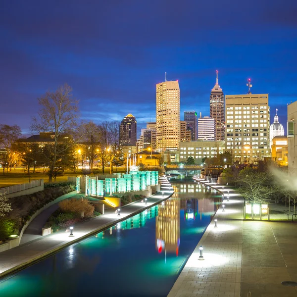 Centro de Indianápolis skyline — Foto de Stock