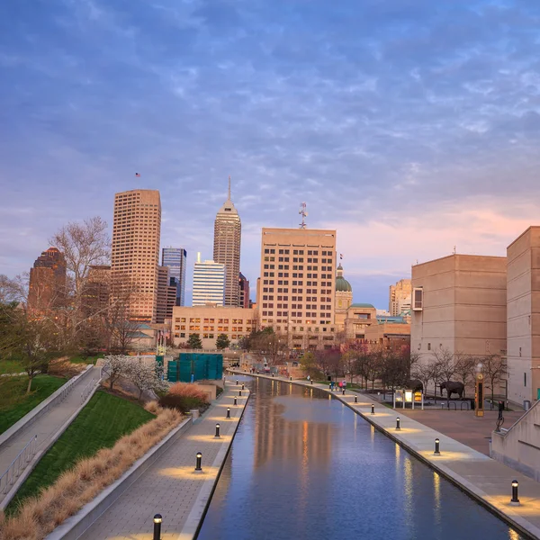 Centrum Indianapolis panoramę — Zdjęcie stockowe