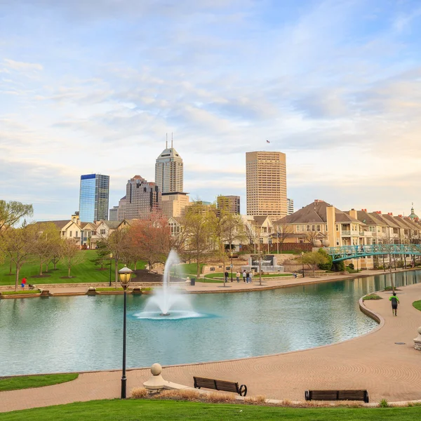 Canal Central de Indiana — Foto de Stock