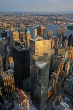 Şehir merkezindeki Manhatton New York 