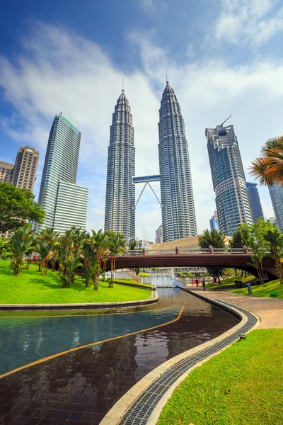 Paisagem do centro da cidade kuala lumper — Fotografia de Stock