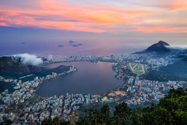 Vista noturna do Rio de Janeiro — Fotografia de Stock