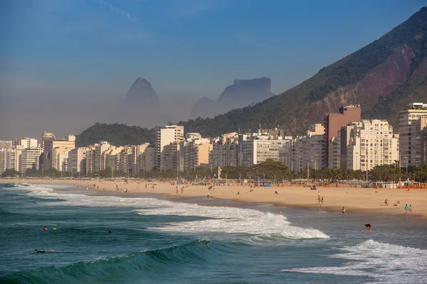 View of Copacabana beach in Rio de Janeiro. Brazil — Stock Photo, Image