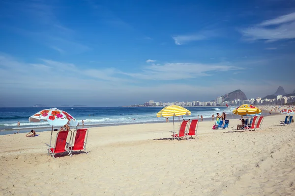 Vista de la playa de Copacabana — Foto de Stock