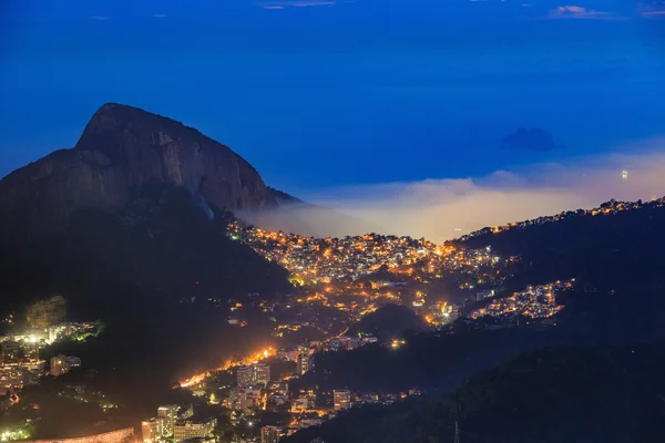 Gece görünümü Rio de Janeiro — Stok fotoğraf