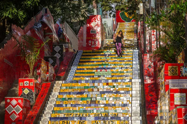 Schodiště Selaron na v Rio de Janeiru — Stock fotografie