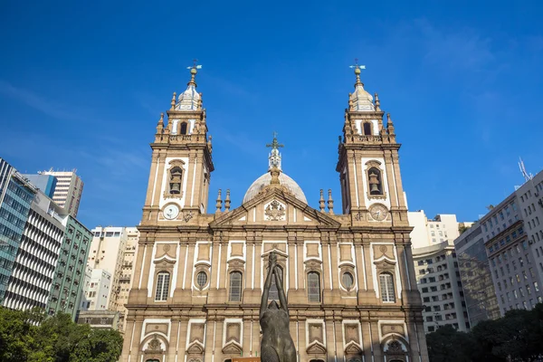 Igreja Candelária no centro da cidade do Rio de Janeiro — Fotografia de Stock