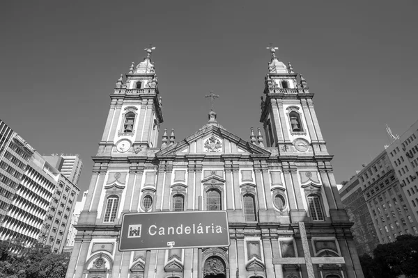 Igreja Candelária no centro da cidade do Rio de Janeiro — Fotografia de Stock