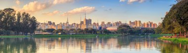 Parque Ibirapuera park Sao Paulo manzarası