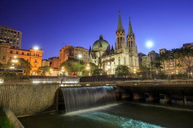 Se Cathedral şehir Sao Paulo Brezilya