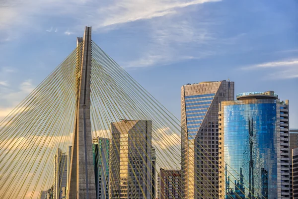 Ponte Octávio Frias de Oliveira em São Paulo — Fotografia de Stock