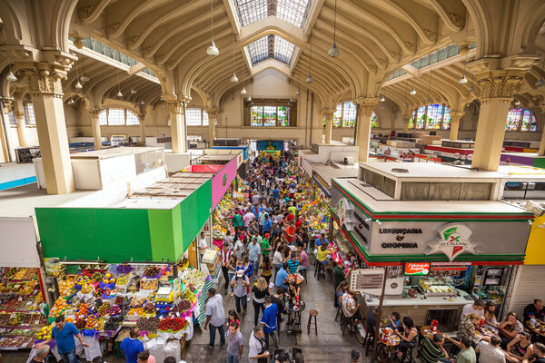 Municipal Market in Sao Paulo.