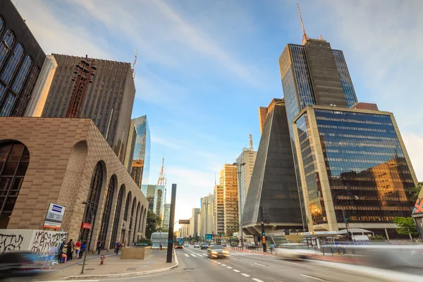 Aleja Paulista w Sao Paulo — Zdjęcie stockowe