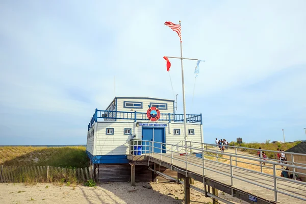 Atlantic City beach patrol building — Stock Photo, Image