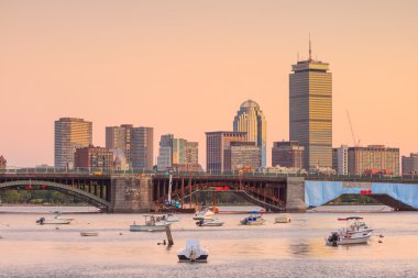 Boston Massachusetts manzarası görünümünü