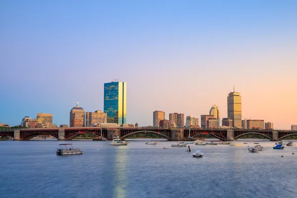 Άποψη της Βοστώνης Μασαχουσέτης στον ορίζοντα — Φωτογραφία Αρχείου
