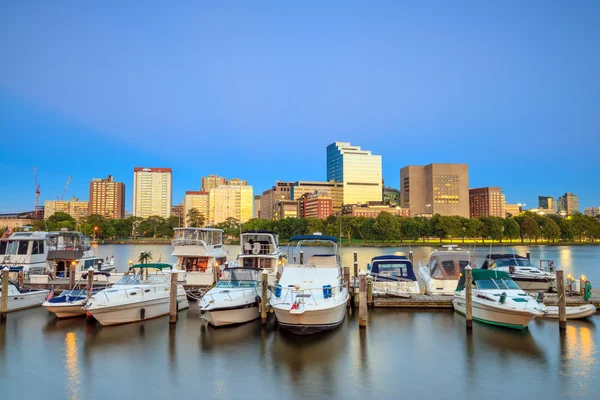 Zobacz panoramę Massachusetts Boston — Zdjęcie stockowe