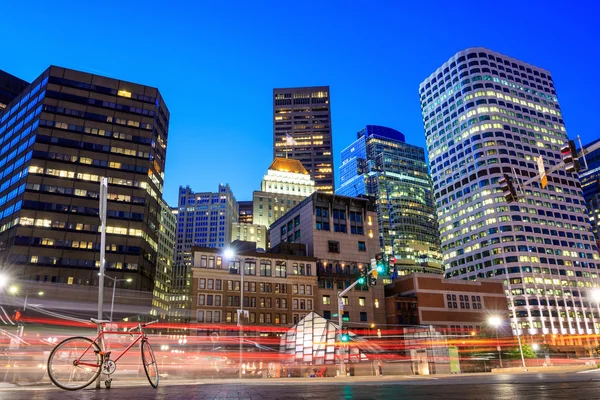 Finanzviertel in der Innenstadt von Boston — Stockfoto