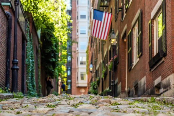 Blick auf die historische Eichelstraße in Boston — Stockfoto