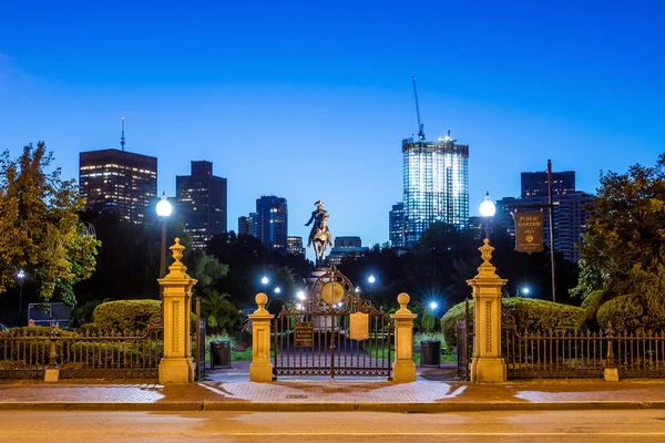 George Washington monumento al Giardino Pubblico Boston — Foto Stock