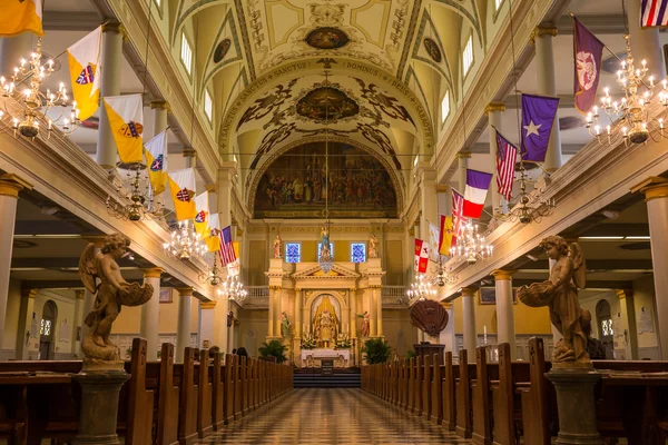 Interior de la Catedral de San Luis en Jackson Square Nueva Orleans —  Fotos de Stock