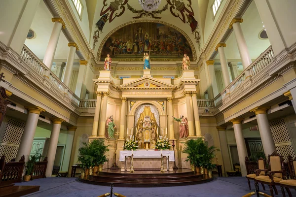 Interno della Cattedrale di St. Louis in Jackson Square New Orleans — Foto Stock
