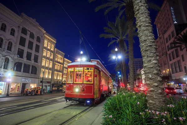 New Orleans tram lijn — Stockfoto