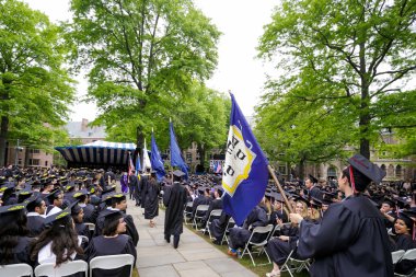 Yale University graduation ceremonies  clipart