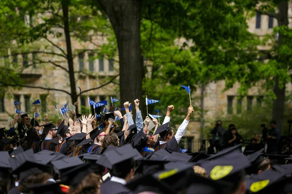 Yale University graduering ceremonier - Stock-foto