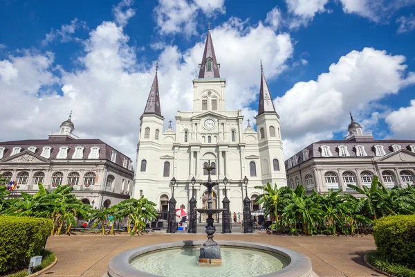 Catedral de San Luis en Nueva Orleans, Luisiana . —  Fotos de Stock