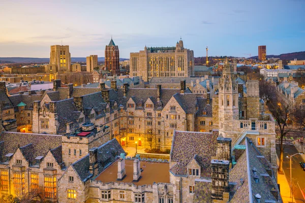 Historical building and Yale university campus — Stock Photo, Image