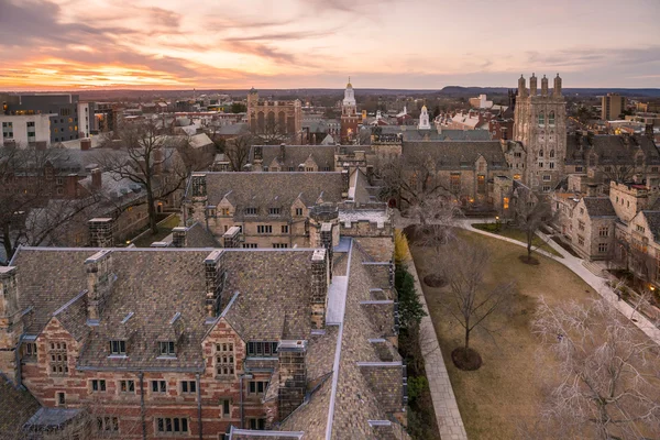 Edifício histórico e campus universitário de Yale — Fotografia de Stock