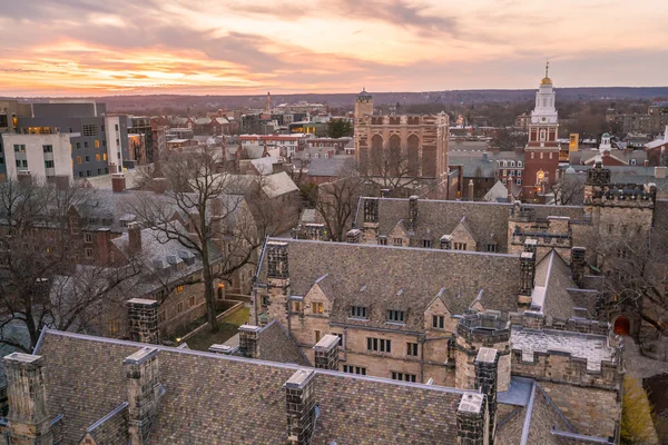 Edifício histórico e campus universitário de Yale — Fotografia de Stock