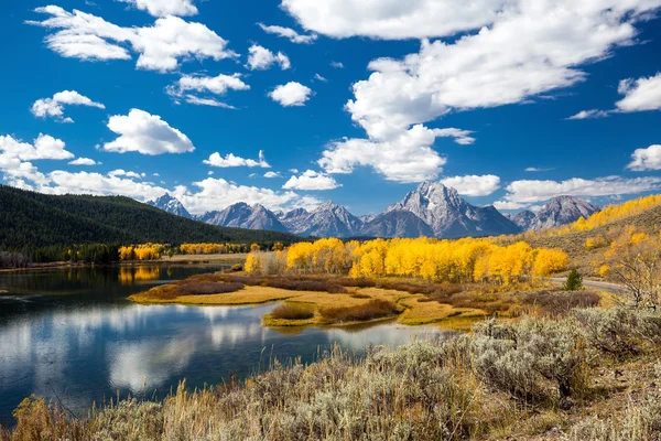 Park Narodowy Grand Teton jesienią — Zdjęcie stockowe