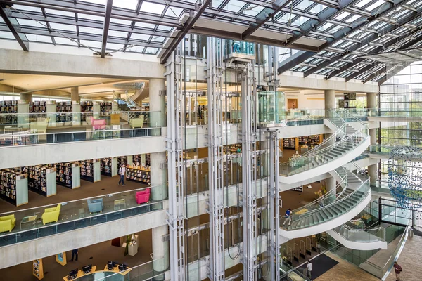 Współczesna biblioteka publiczna w Salt Lake City — Zdjęcie stockowe