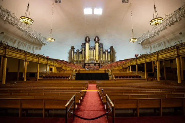 Salt Lake City Mormon templom téri Nagyterem — Stock Fotó