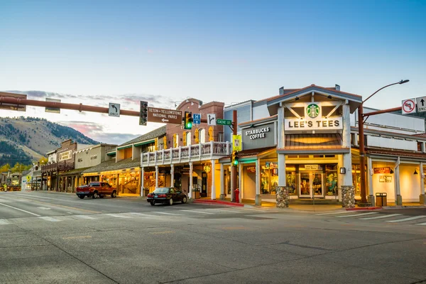 Downtown Jackson Hole in Wyoming USA — Stock Photo, Image
