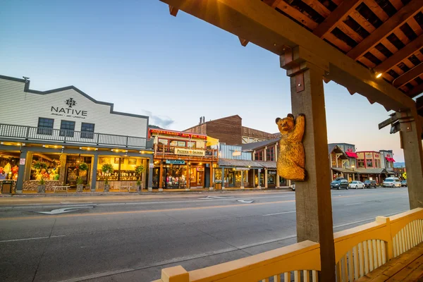 Downtown Jackson Hole in Wyoming USA — Stock Photo, Image