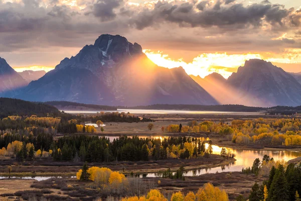 Sonbaharda Grand Teton Ulusal Parkı — Stok fotoğraf