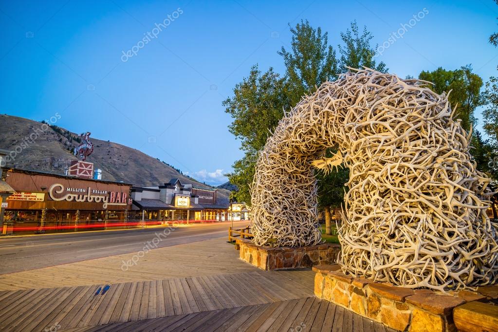 Downtown Jackson Hole in Wyoming USA – Stock Editorial Photo © f11photo