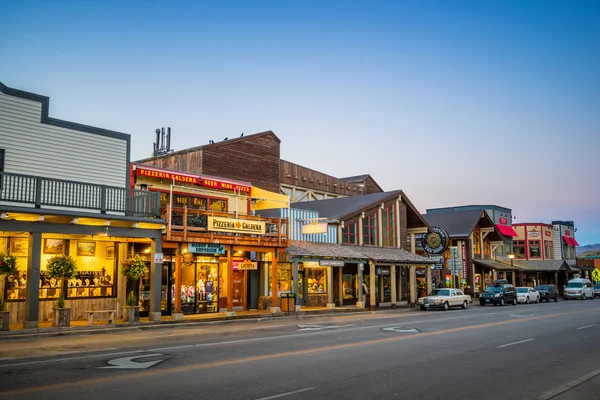 Στο κέντρο της πόλης Jackson Hole, Ουαϊόμινγκ ΗΠΑ — Φωτογραφία Αρχείου